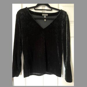 Vintage Black Velvet Top